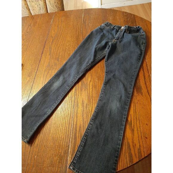 Boys 14 Regular B'Gosh Bootcut Denim Blue Jeans Adjustable Waist Casual Pants - Picture 1 of 4
